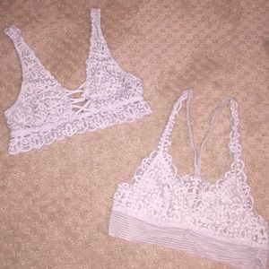2 Victoria Secret lace bralettes